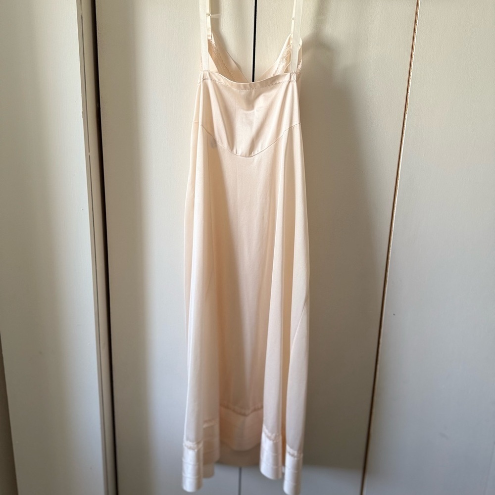 Vintage Lorraine Elegant Cream Slip Dress - Perfect for bride bridal wedding - Picture 6 of 10